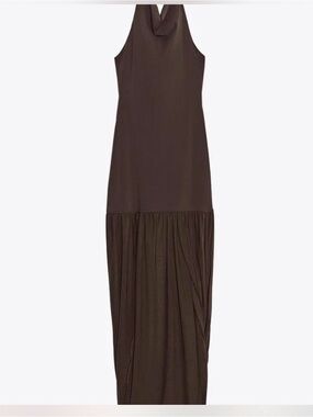 zara brown sheer dress Zara brown linen rustic slip dress Ruffled Semi-Sheer Dress, Women's Fashion, Dresses & Sets, Dresses on Carousell